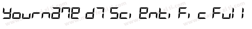 Yourname D7 Scientific Full字体转换
